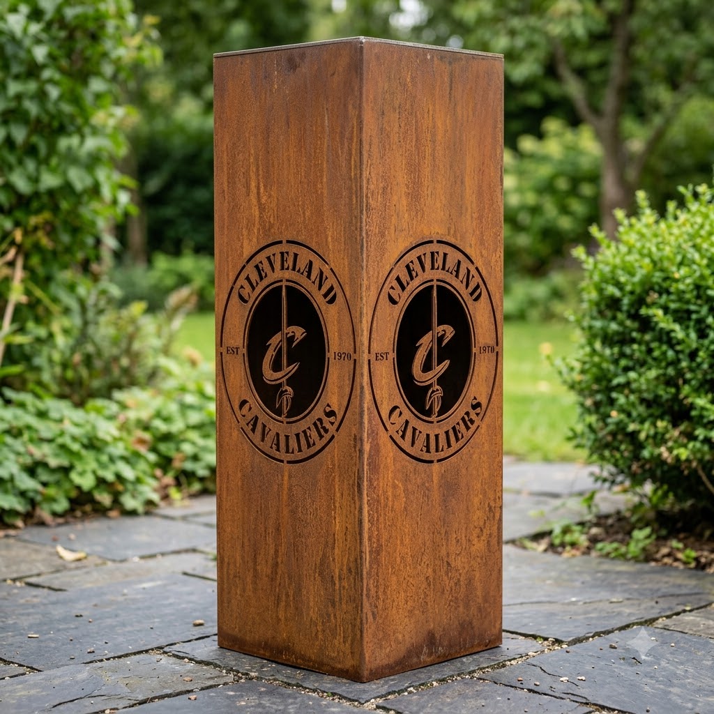 Cleveland Cavaliers Garden Metal ColumnNBA Wall Art Home Decor