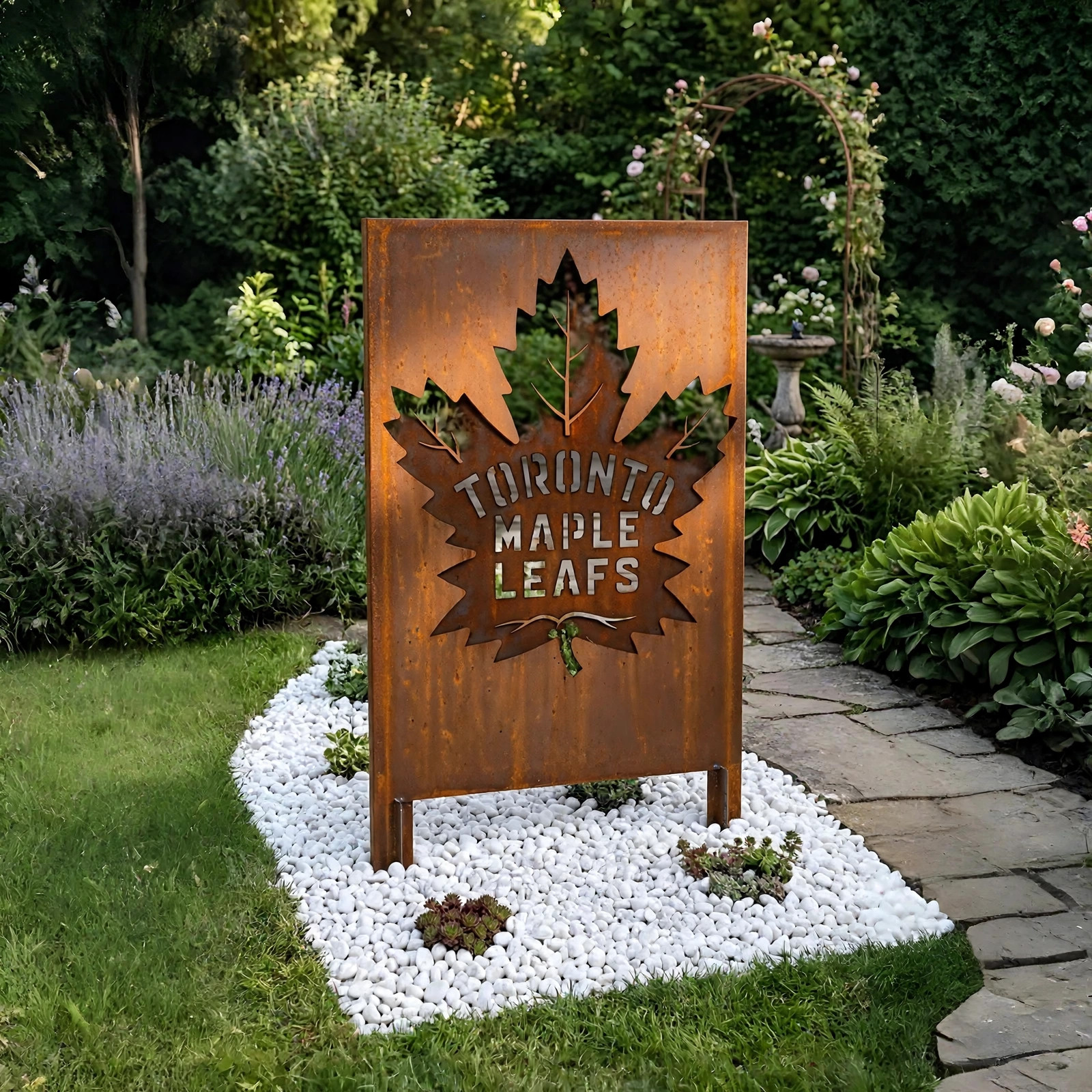 NHL  Toronto Maple Leafs Logo Hockey Wall Art Home Decor Metal Garden Panel Yard Art Outdoor Decor