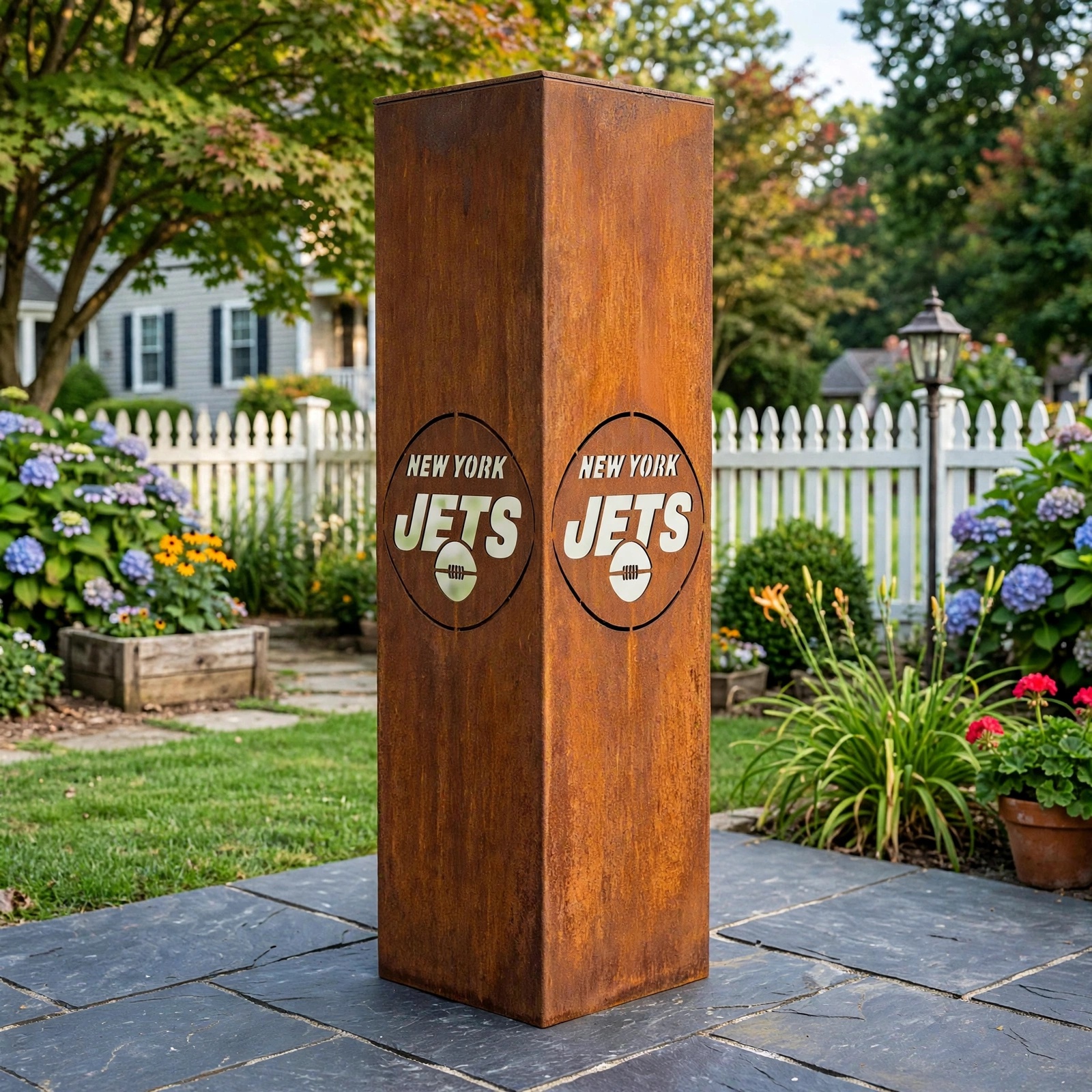 New York Jets Logo Metal Sign LED Light NFL Wall Art Home Decor