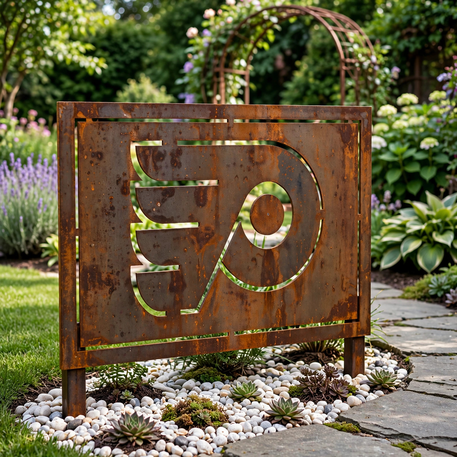 NHL Philadelphia Flyers Home Bar Wall Art Decor Metal Garden Panel Yard Art Outdoor Decor