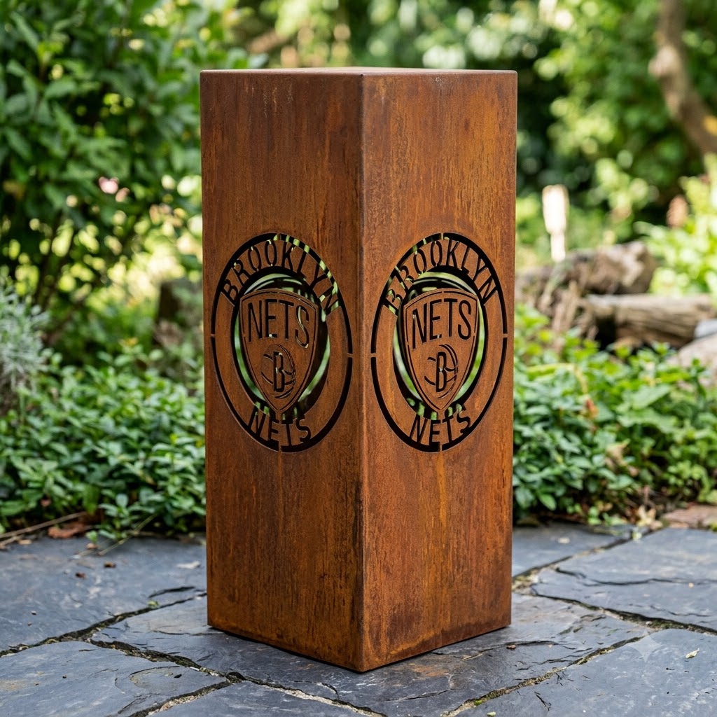 NBA Brooklyn Nets Garden Metal ColumnBasketball Wall Art Home Decor