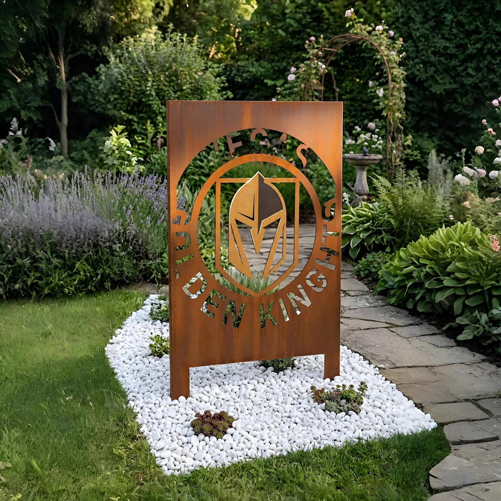 NHL  VEGAS Golden Knights Hockey Wall Art Home Decor Metal Garden Panel Yard Art Outdoor Decor