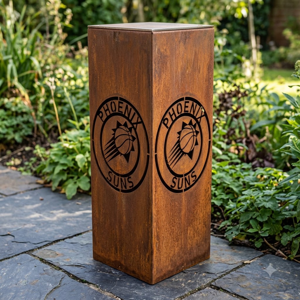 NBA Phoenix Suns Garden Metal ColumnBasketball Wall Art Home Decor