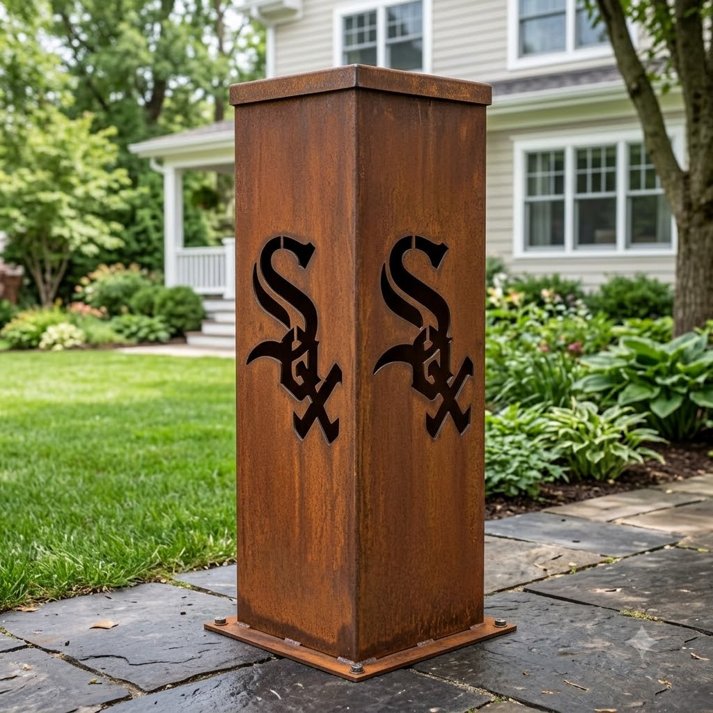 Chicago White Sox Metal Sign LED Light Home Bar Wall Art Decor