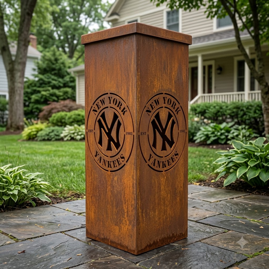 New York Yankees Metal Sign LED Light MLB Wall Art Home Decor