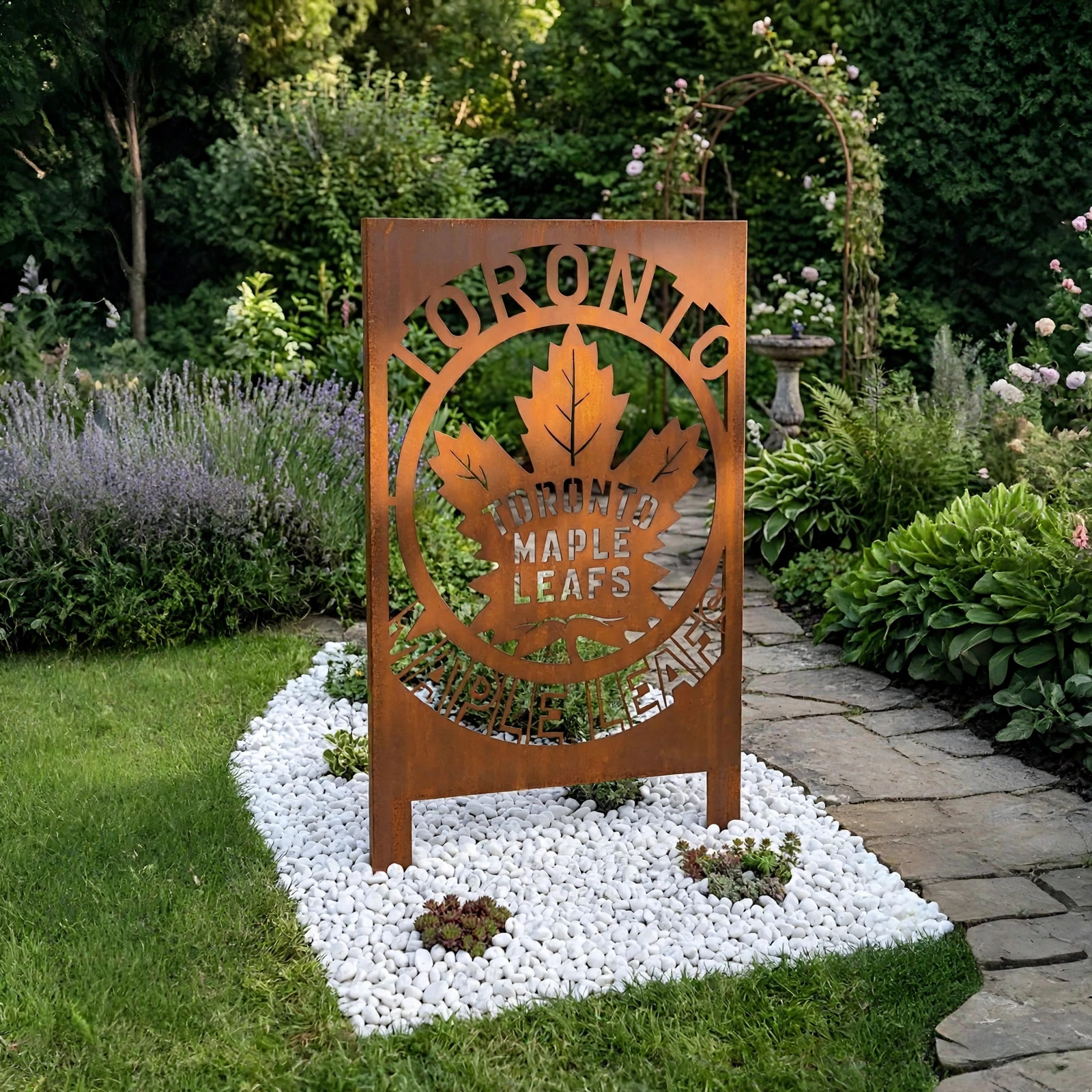 NHL  Toronto Maple Leafs Hockey Wall Art Home Decor Metal Garden Panel Yard Art Outdoor Decor