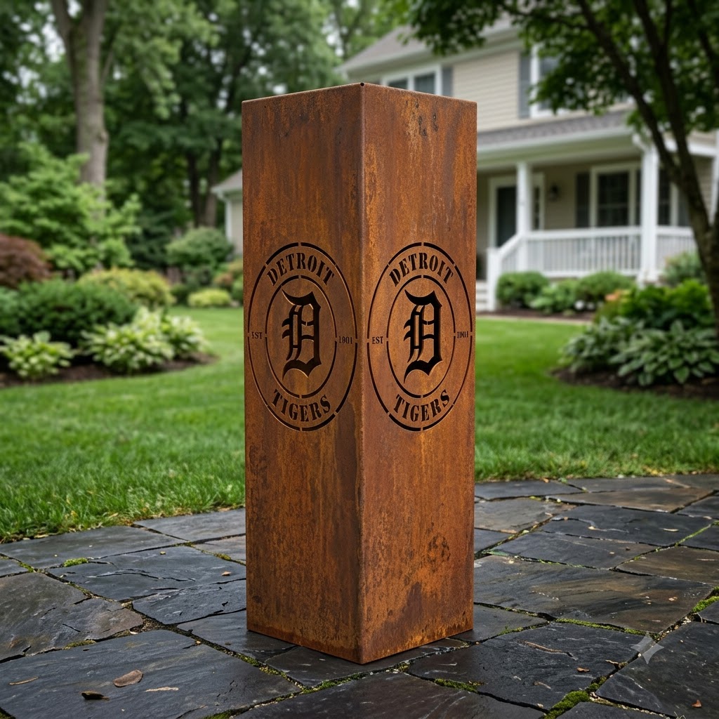 Detroit Tigers Metal Sign LED Light MLB Wall Art Home Decor