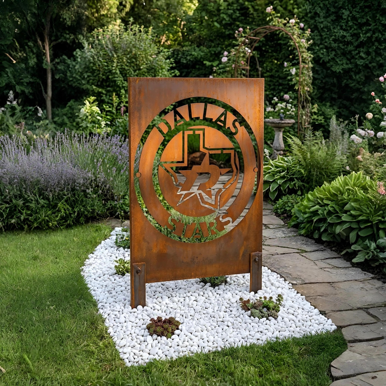 NHL Dallas Stars Hockey Wall Art Home Decor Metal Garden Panel Yard Art Outdoor Decor