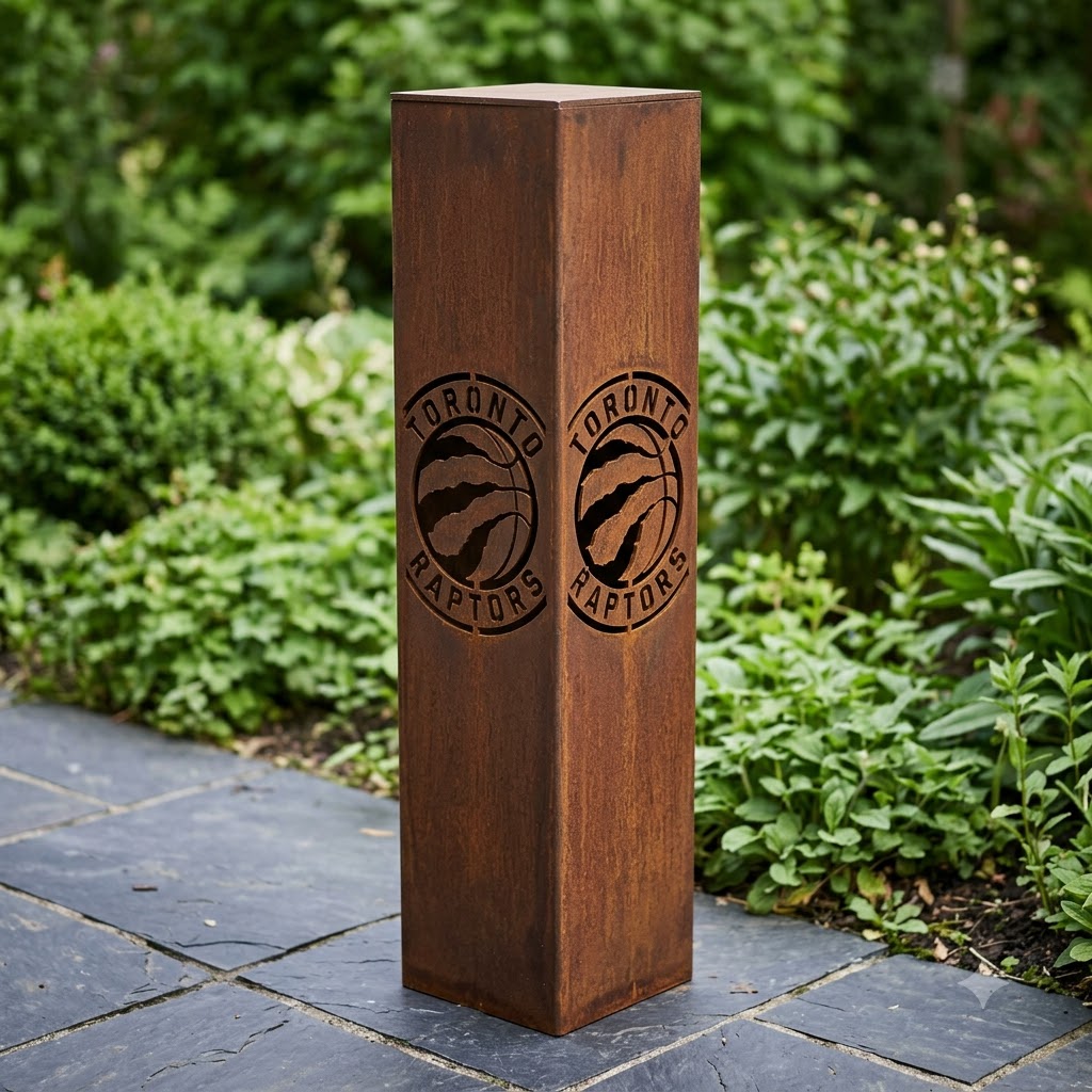 NBA Toronto Raptors Garden Metal ColumnBasketball Wall Art Home Decor