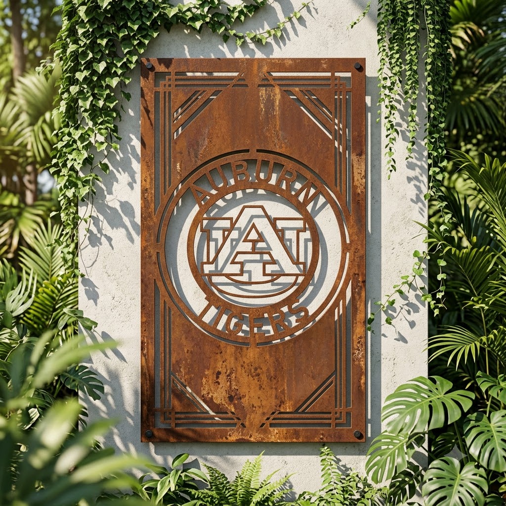 Auburn Tigers Custom Logo Metal Wall Panel – NCAA American Football Fan Wall Decor Gift