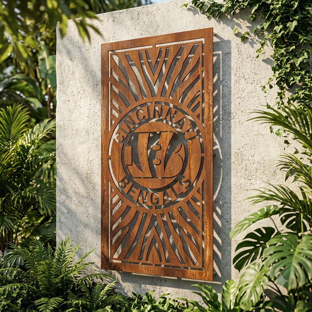 Cincinnati Bengals Custom Logo Metal Wall Panel – NFL American Football Fan Wall Decor Gift