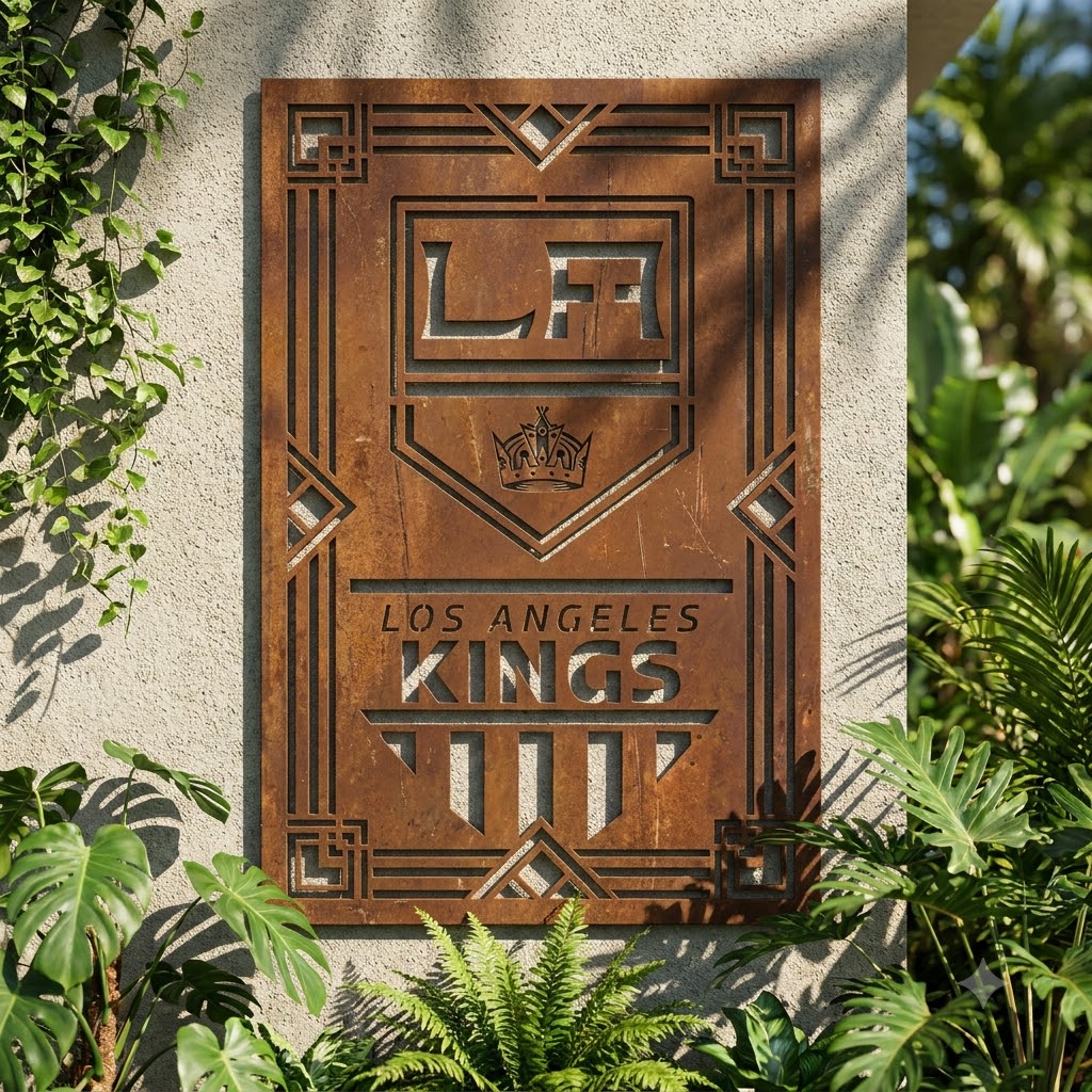 NHL Los Angeles Kings Custom Metal Garden Panel Hockey Wall Art Home Decor