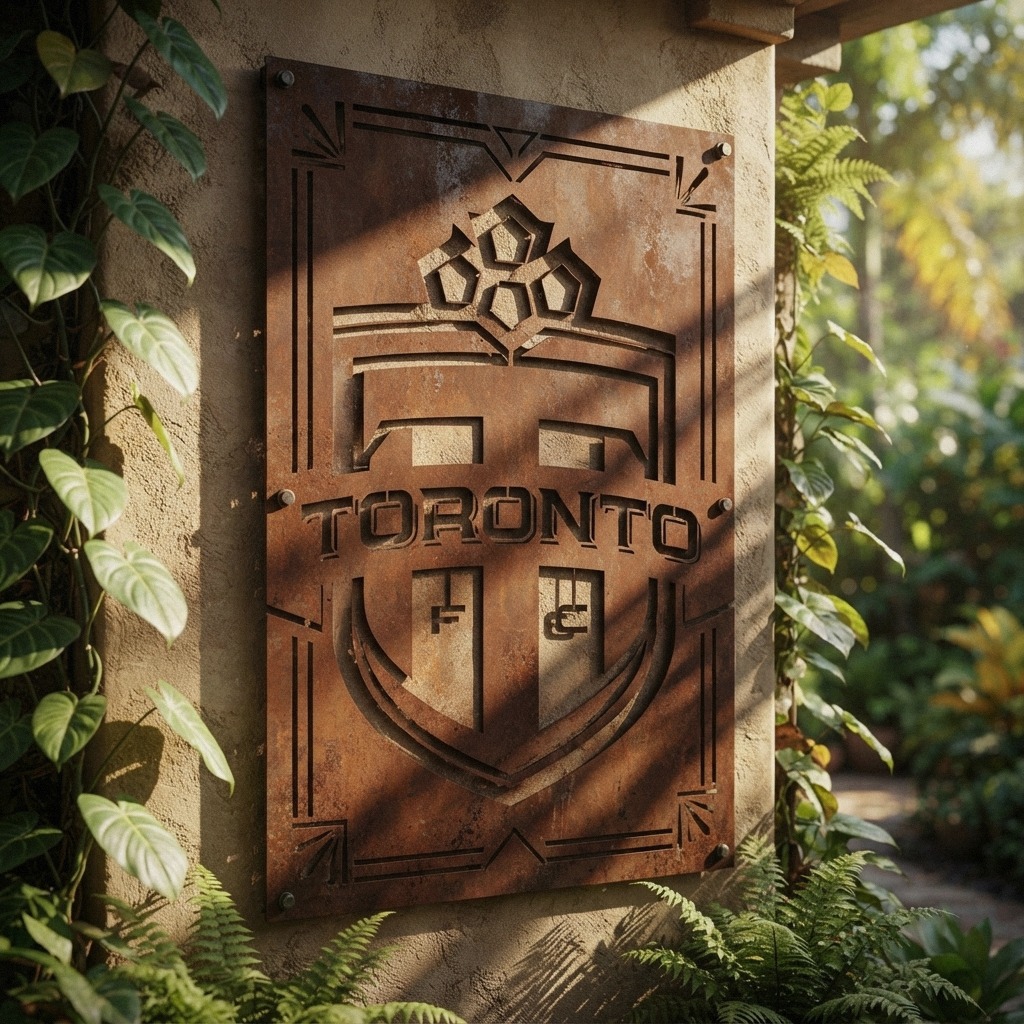 Toronto FC Logo Custom Metal Garden Panel MLS Wall Art Home Decor